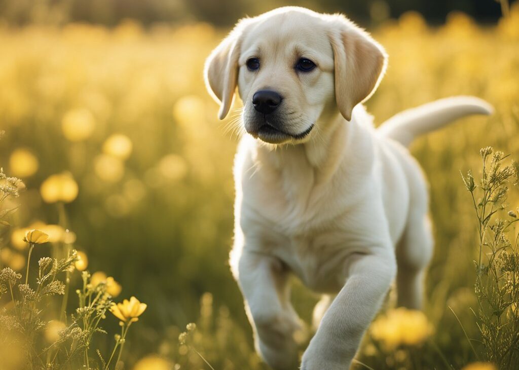 yellow lab puppy