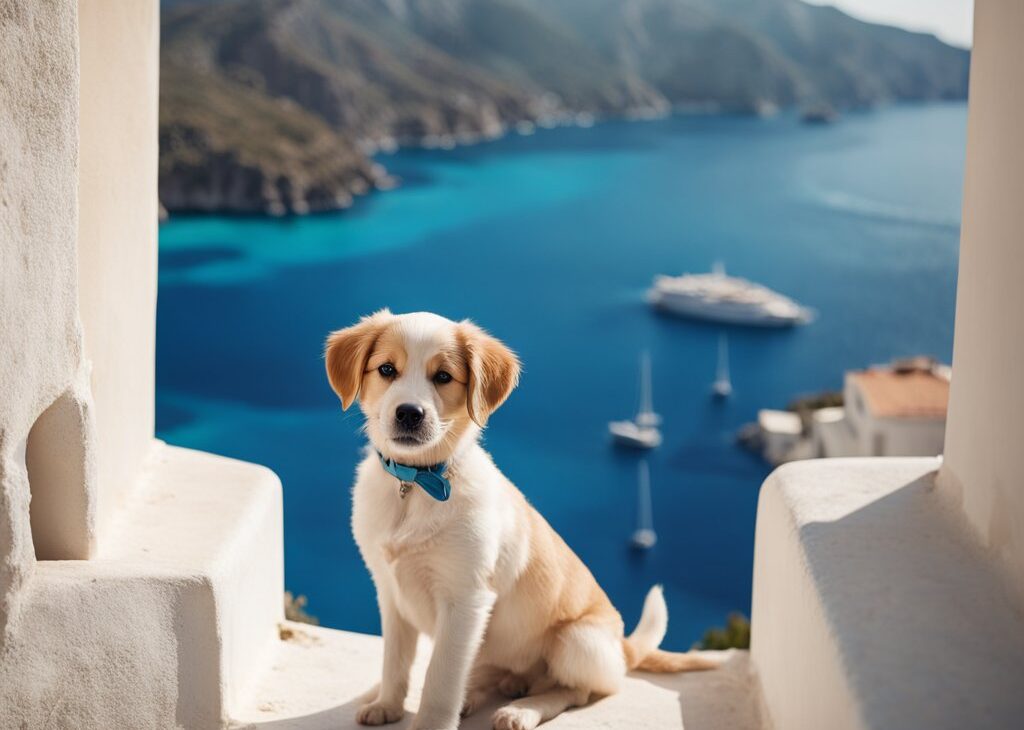 dog on greek island