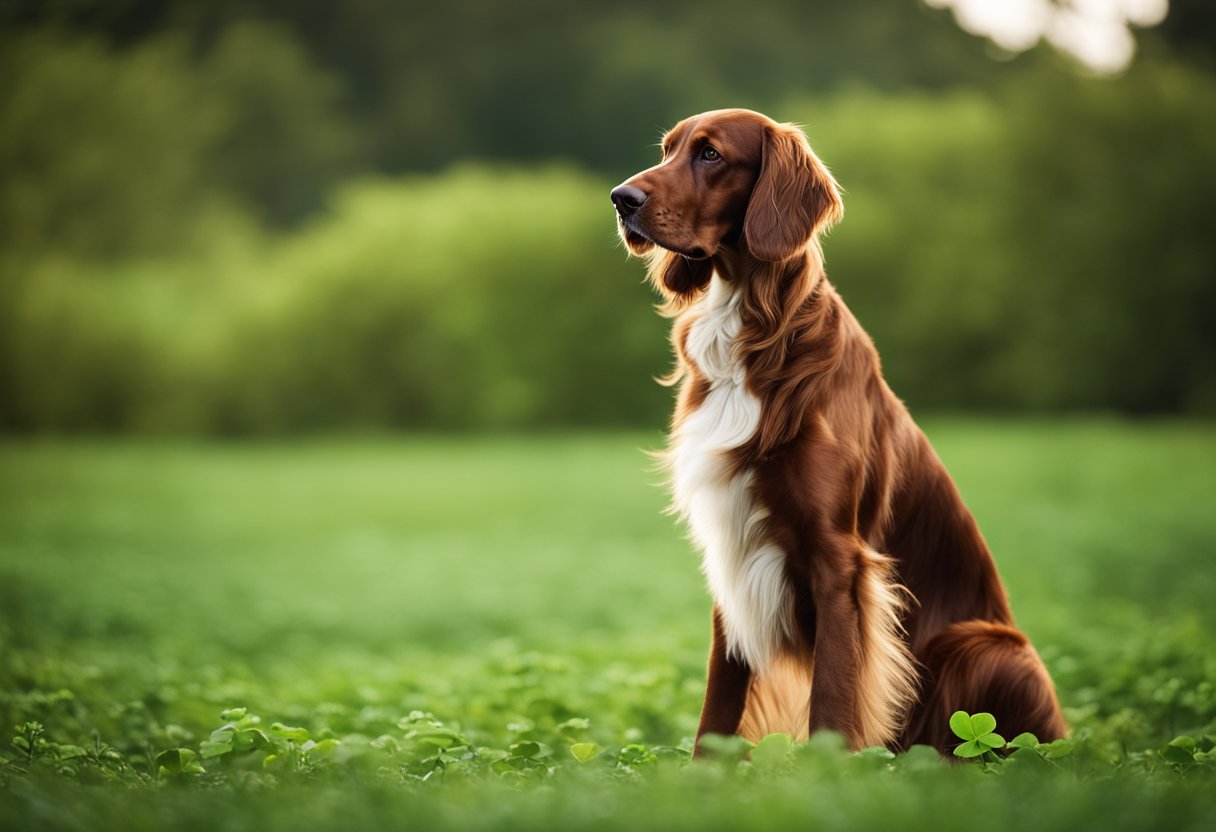 irish settler in clover field