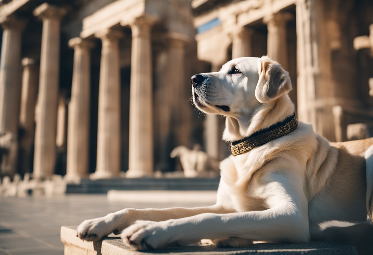 dog in athens