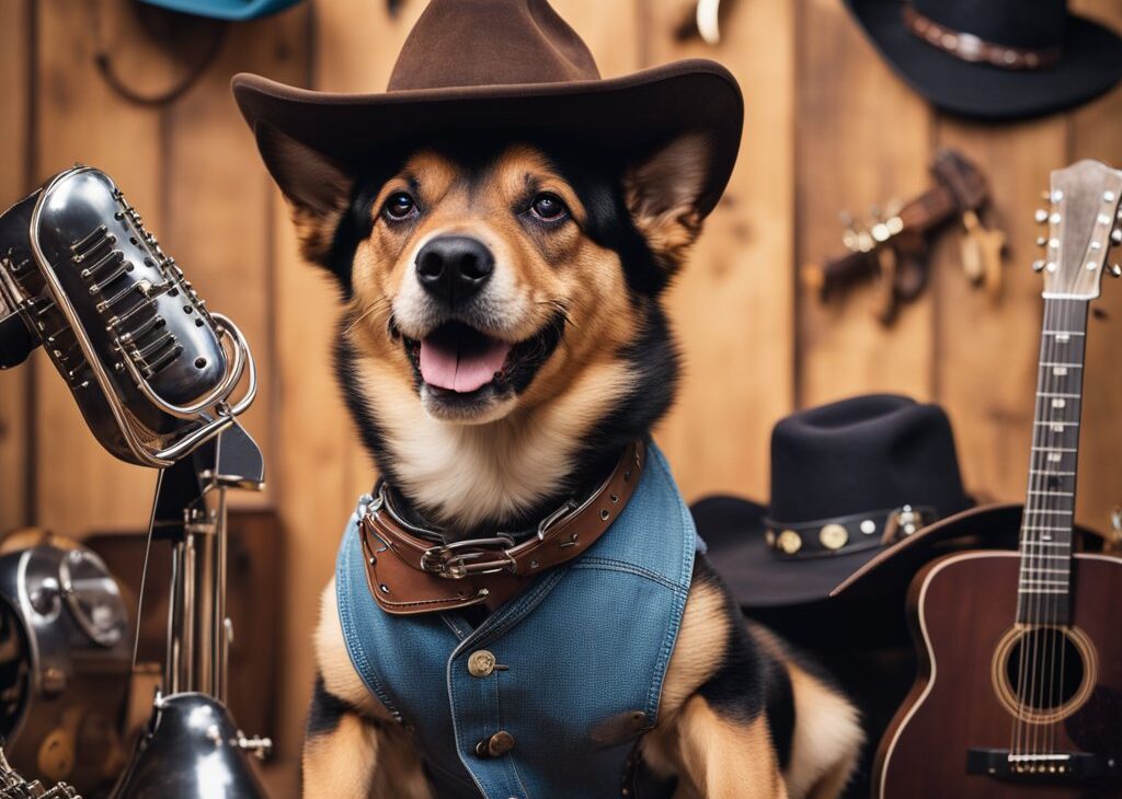 country music dog
