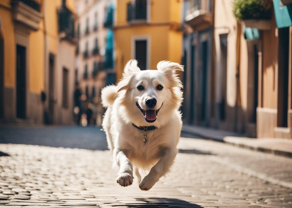 dog in spanish city