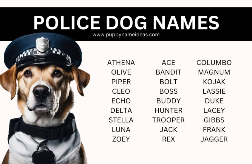 165+ Police Dog Names