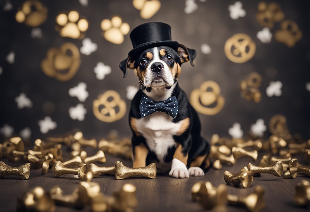 dog with top hat