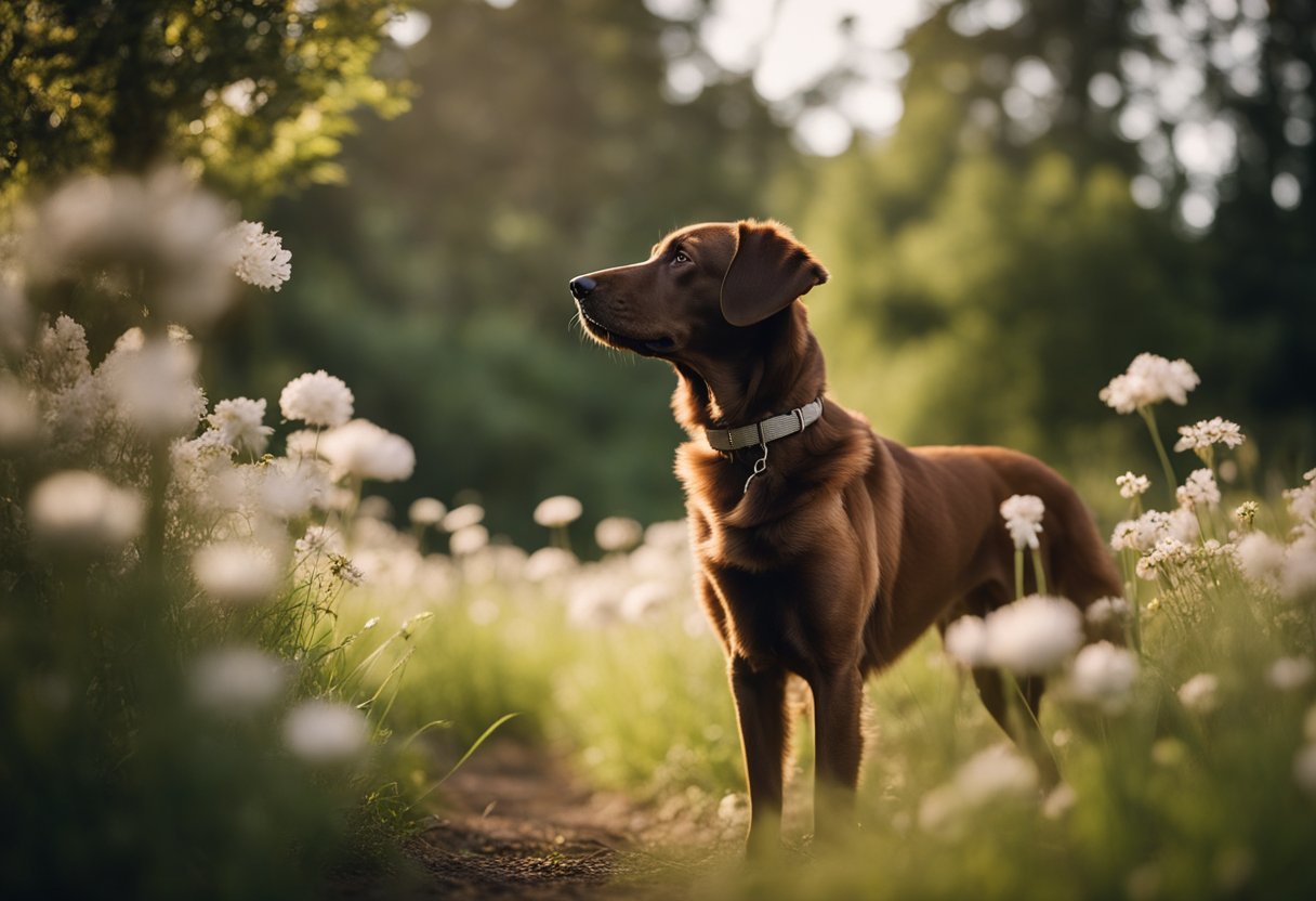 brown dog in nature