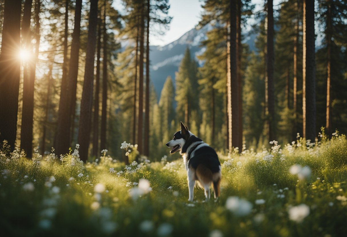 dog in swedish wilderness
