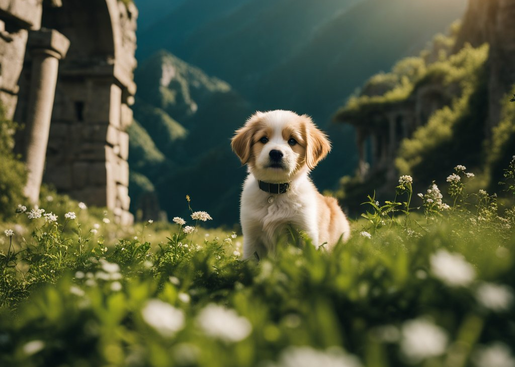 puppy in lord of the rings world