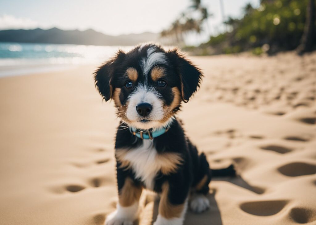 puppy in hawaii