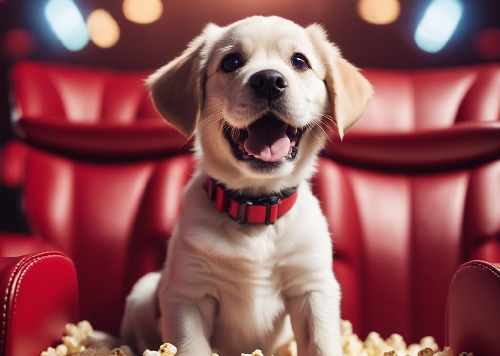dog at cinema
