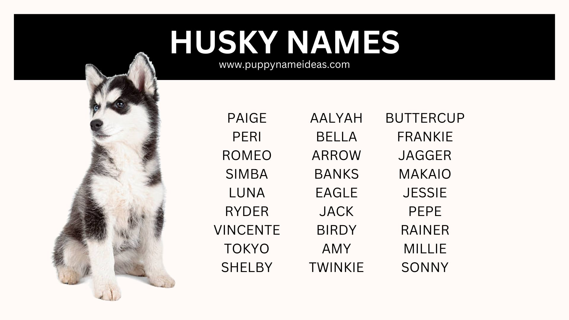 list of husky names