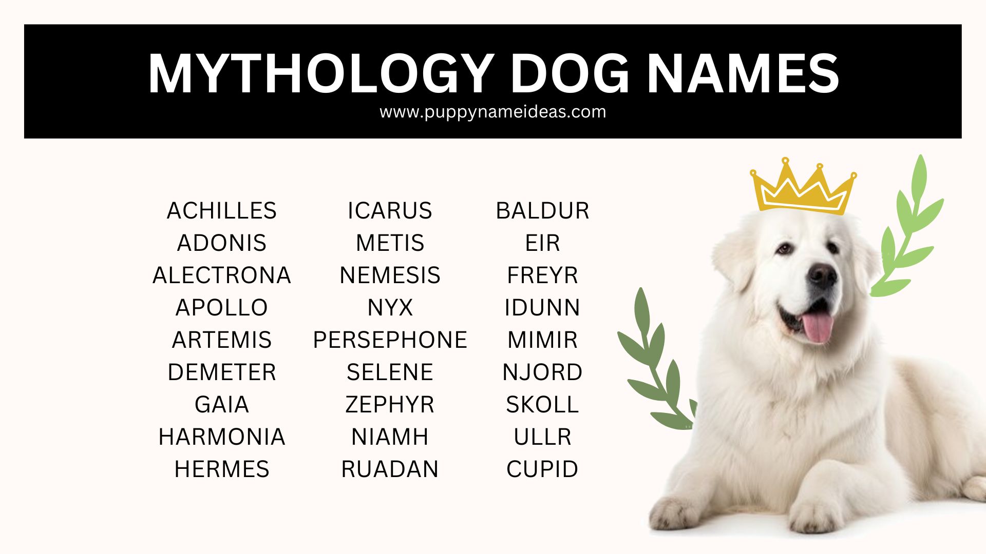 list of mythology dog names
