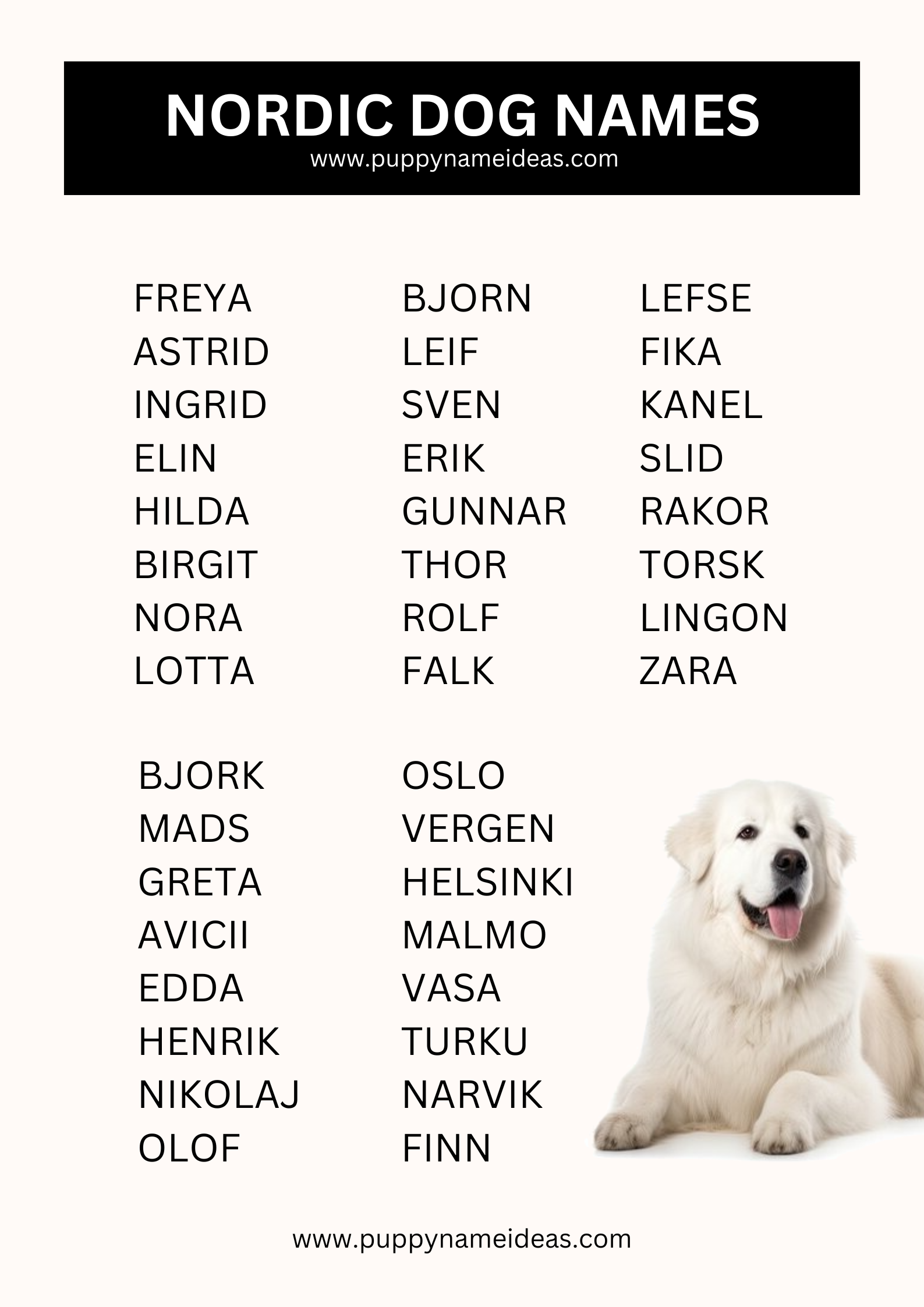 list of nordic dog names